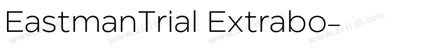EastmanTrial Extrabo字体转换